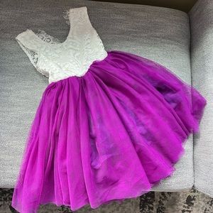 Baby Girl Formal Dress, tulle and lace, wedding dress, flower girl